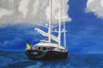 New acrylic painting: Selene at Bonifacio