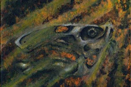 New Acrylic Painting: Hadrosaur-ish